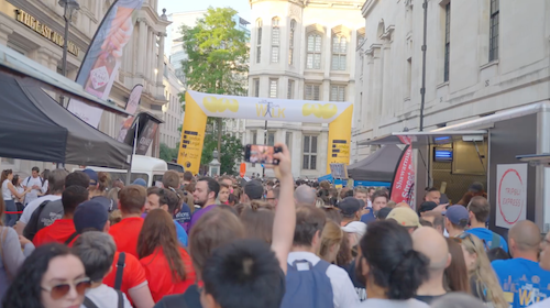 Charity event coverage